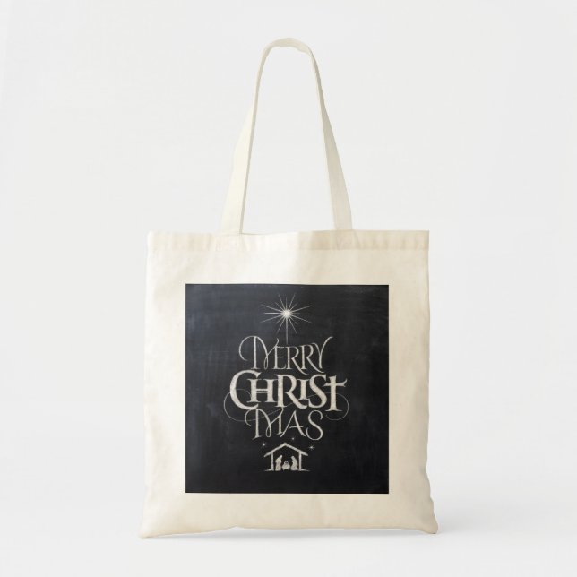 Tote Bag Christian Joyeux tableau de bord de Noël (Devant)