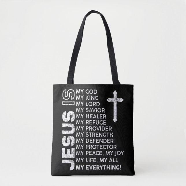 Tote Bag Christian Men Garçons Enfants Jésus T-ShirtEs-tu u (Devant)