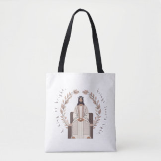 Tote Bag Christmas | A King So Bright | Jesus | Neutrals 