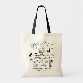 Tote Bag Christmas at the Cabin Group Matching Family