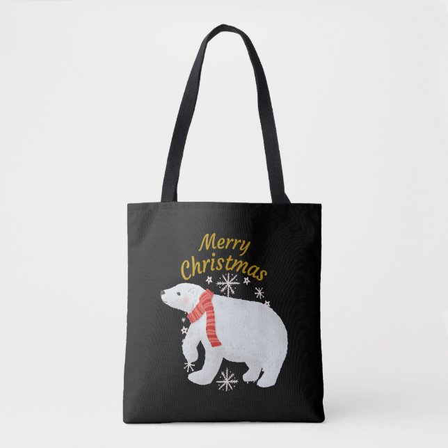 Tote Bag Christmas Bear (Devant)