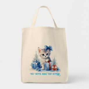 Tote Bag Christmas Cat