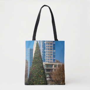 Tote Bag Christmas Downtown Dallas