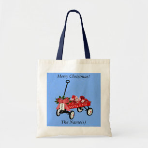 Tote Bag Christmas Goodie Bag Toy Wagon Tote Bags