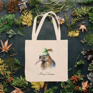 Tote Bag Christmas Kiwi Bird, personnalisable