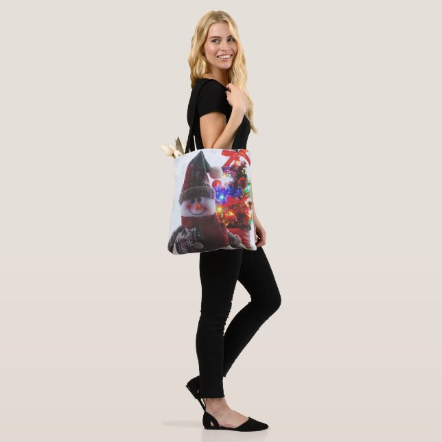TOTE BAG CHRISTMAS SNOWMAN (Sur le modèle)