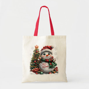 Tote Bag Christmas Snowman