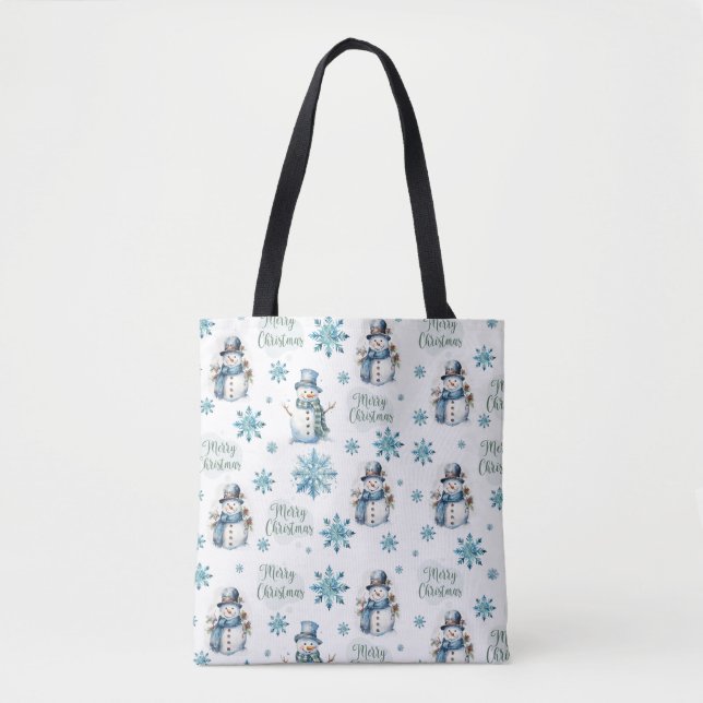 Tote Bag Christmas Snowman (Devant)