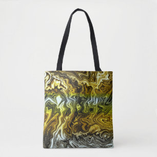 Tote Bag Chrome Or Métallisé Argenté Froid