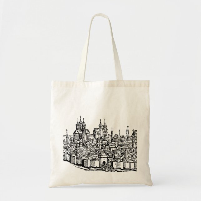 Tote Bag Chronique médiévale d'Erfurt Premium de Thuringe A (Devant)