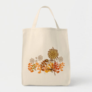Tote Bag Chrysanthemum Graphic