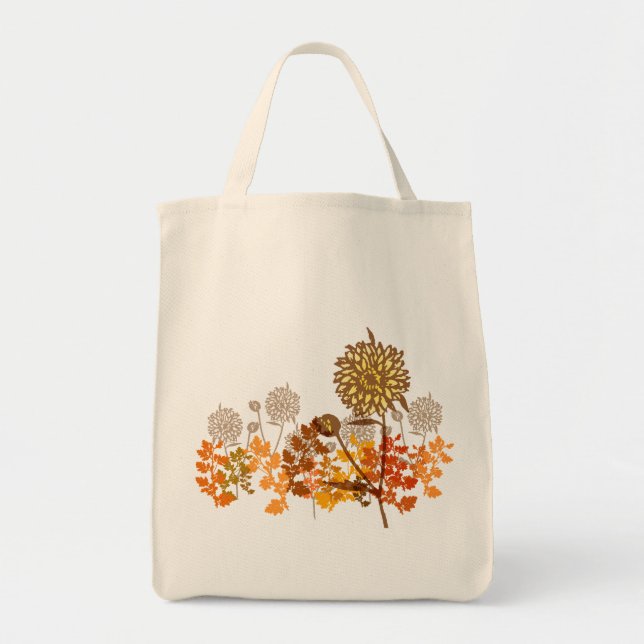 Tote Bag Chrysanthemum Graphic (Devant)