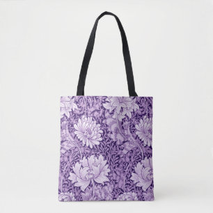 Tote Bag Chrysanthemum Purple, William Morris