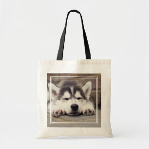 Tote Bag Chuppy Husky Sleeping