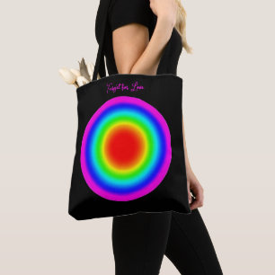 Tote Bag Cible de l'amour – Art de la fierté