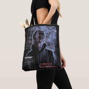 Tote Bag Ciblé - Techno-Brutalist Streetwear Design