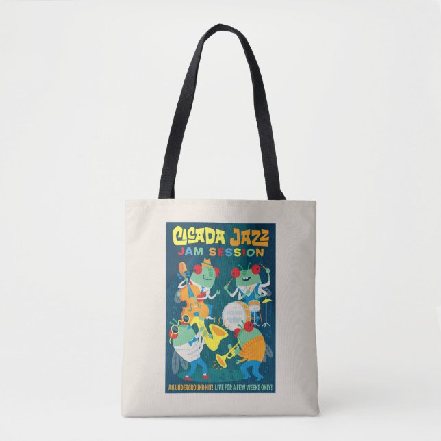 Tote Bag Cicada Jazz Jam Session (Devant)