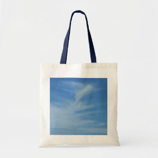 Tote Bag Ciel bleu avec des nuages blancs, photo abstraite