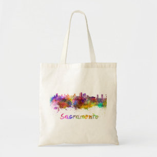 Tote Bag Ciel de Sacramento en aquarelle