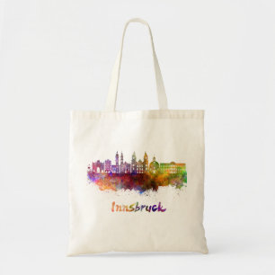 Tote Bag Ciel d'Innsbruck en aquarelle