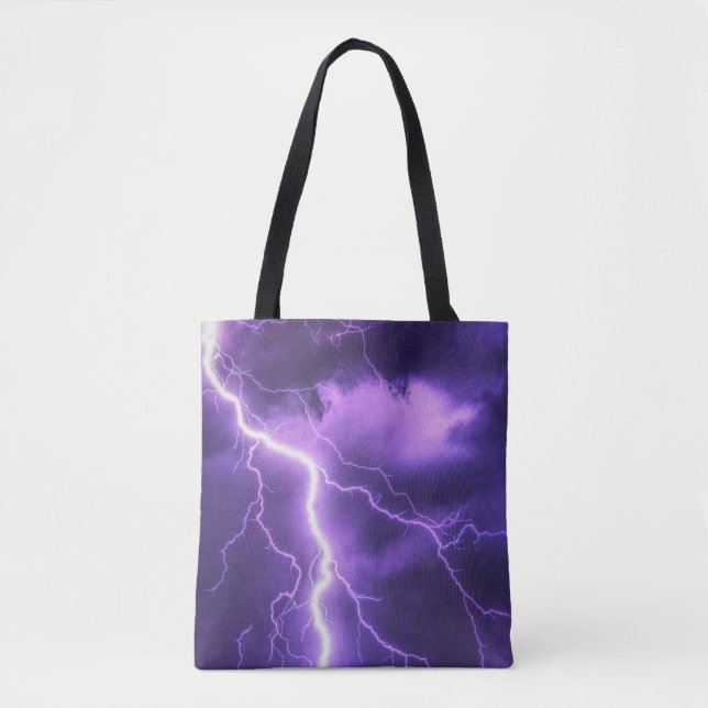 Tote Bag ciel magnifique, tonnerre (Devant)