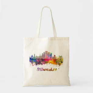 Tote Bag Ciel Milwaukee V2 en aquarelle