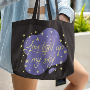 Tote Bag Ciel nocturne romantique