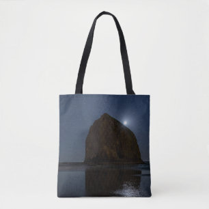 Tote Bag Cieux au-dessus de Haystack Rock Cannon Beach, O