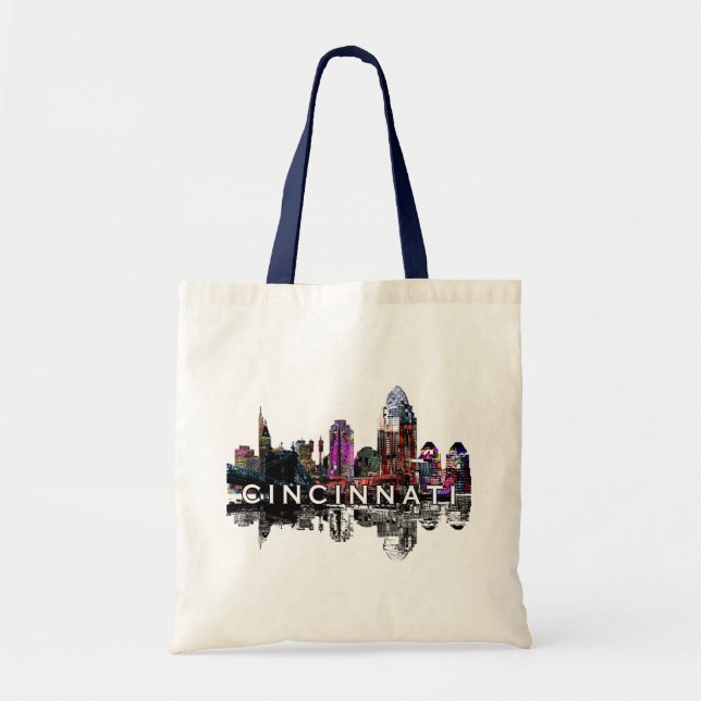 Tote Bag Cincinnati, Ohio en graffiti (Devant)