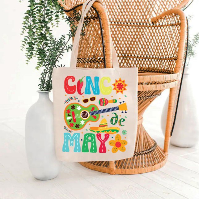 Tote Bag Cinco De Mayo | Fête mexicaine (Cinco De Mayo | Mexican Fiesta Party Tote Bag)
