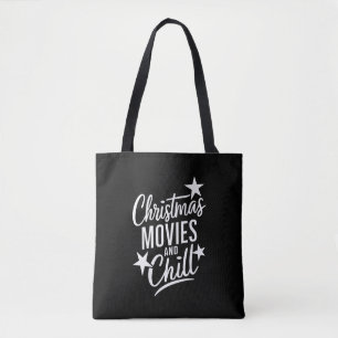 Tote Bag Cinéma De Noël Et Cadeau De Famille De Fête