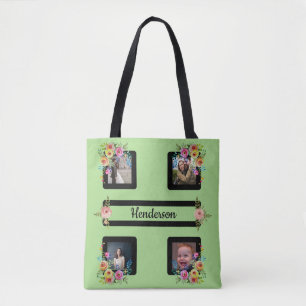 Tote Bag Cinq Fleurs de Frame sur la chaux