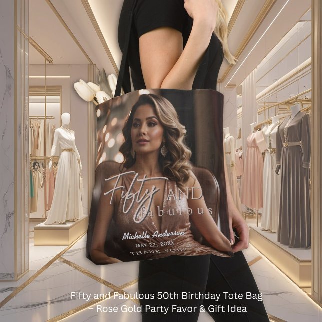 Tote Bag Cinquante et fabuleux 50e anniversaire Fourre-tout (Créateur téléchargé)