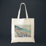 Tote Bag Cinque Terre Italie Plage amusante Pittoresque Voy<br><div class="desc">Une belle vue sur le paysage de la magnifique plage,  océan bleu,  et montagnes à Monterosso al Mare,  Cinque Terre,  Italie montrant aux familles profiter d'une journée ensoleillée amusante en mer. Photographie de voyage et de plage.</div>