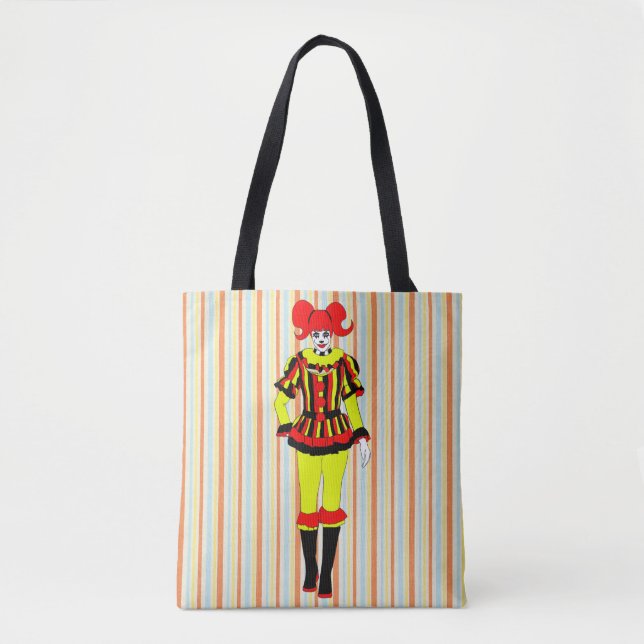 Tote Bag Circus Clown femme spectacle côté monstre horreur  (Devant)