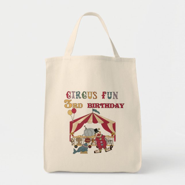 Tote Bag Cirque 3e Anniversaire Tshirts et cadeaux (Devant)