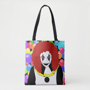Tote Bag Cirque Clown Girl spectacle côté monstre horreur g