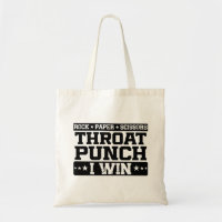 Ciseaux de papier rock Throat Punch I Win, Drôle