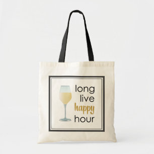 Tote Bag Citation amusante de l'heure heureuse