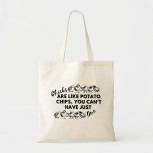 Tote Bag Citation amusante de poulet : Les poussins sont co