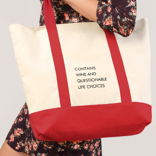 Tote Bag Citation amusante Moderne minimaliste mignonne fil