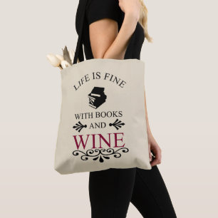 Tote Bag citation amusante pour les livres et les amateurs 