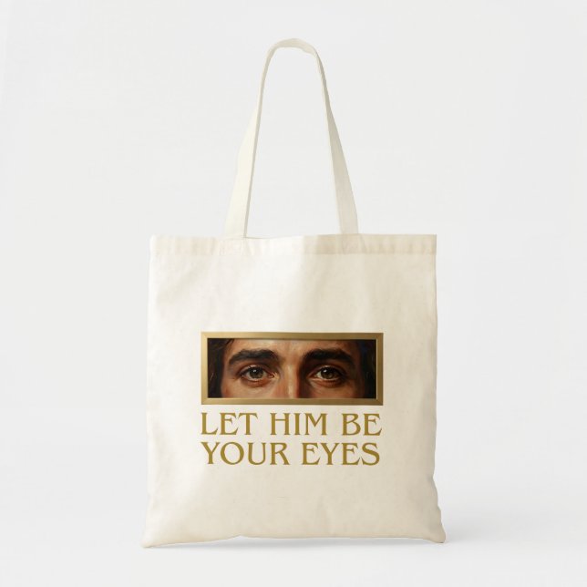 Tote Bag Citation chrétienne dévotionnelle « Qu'il soit vos (Devant)