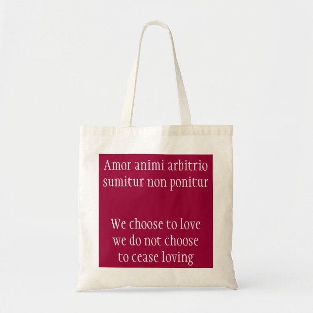 Tote Bag Citation d'amour (Devant)