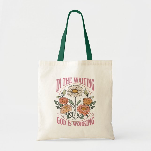 Tote Bag Citation de Boho Floral Christian (Devant)
