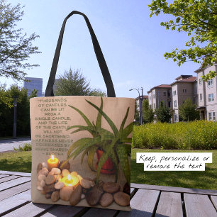 Tote Bag Citation de bonheur par Bouddha Photo de nature