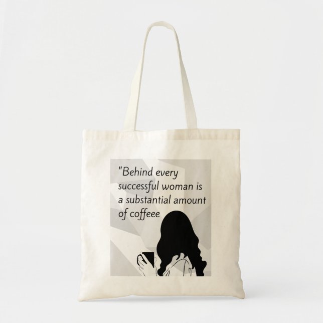 Tote Bag citation de café (Devant)