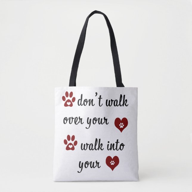 Tote Bag Citation de coeur brut Fourre-tout (Devant)