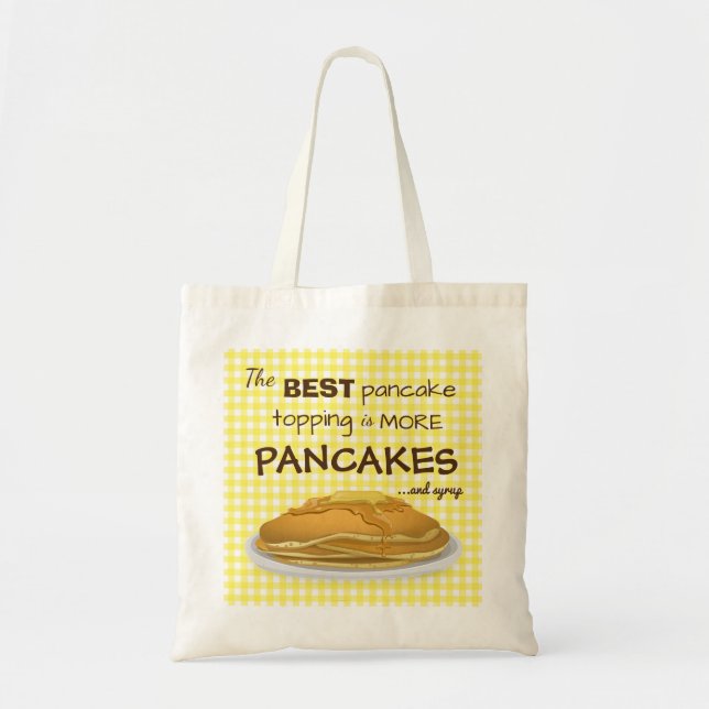 Tote Bag Citation de coupure de crêpes et sirop (Devant)
