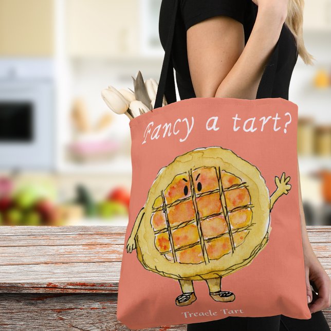 Tote Bag Citation de cuisson amusante Fancy a Tart (Funny baking joke tote bag)